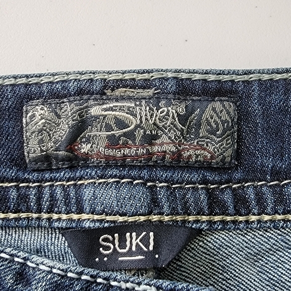 Silver Jeans Suki Bootcut Low Rise Western Cowgirl Denim Blue Jeans Sz 26 - Picture 13 of 15